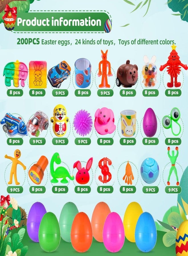 Cherislpy 200 Pack Prefilled Easter Eggs with Mini Novelty Toys Inside Assorted Toys Great for Kids Girls Boys Easter Party Favors Basket Stuffers Eggs Fillers - Image 4